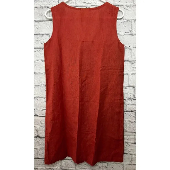 Mata Traders Jacklyn linen cotton short sleeve summer Shift Dress size S. - Picture 5 of 8